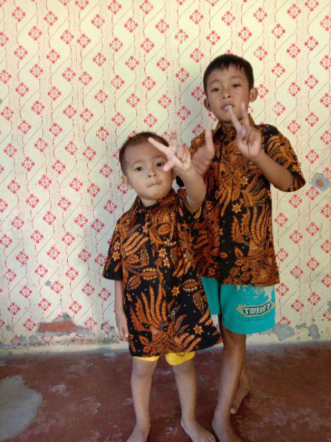 Batik Couple Keluarga Sania Ruffle Ori Ndoro Jowi Dnt Manggar Sogan