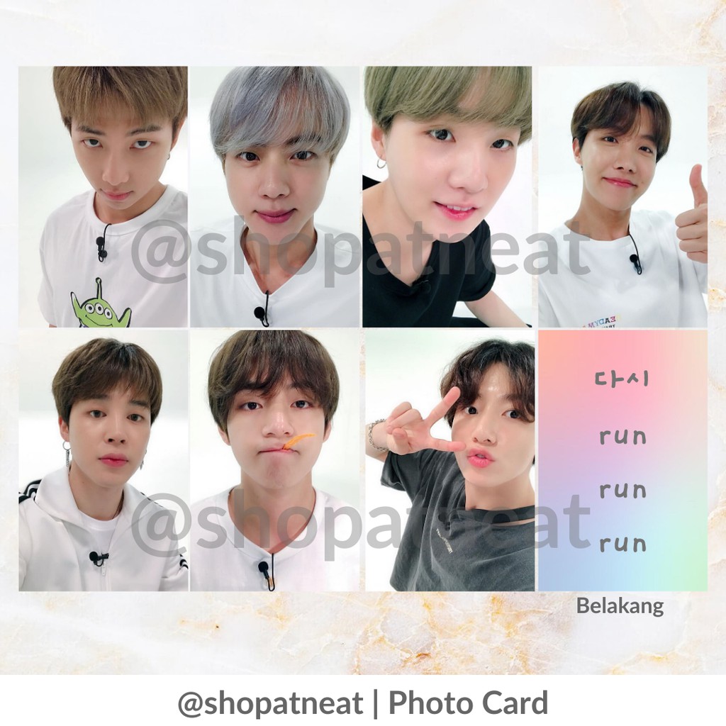 PHOTOCARD BTS (RUN BTS VERSION)