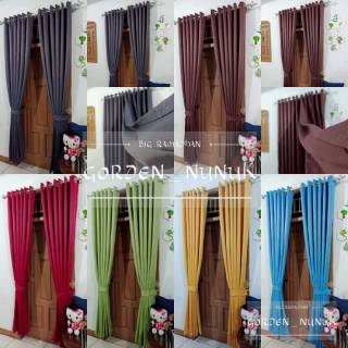 gorden blackout polos tirai jendela minimalis hordeng gorden blackout polos tirai jendela minimalis hordeng