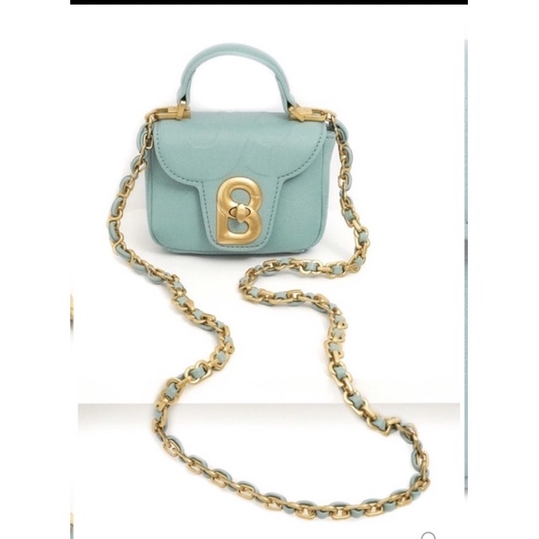 ALMA FLAP BAG BUTTONSCARVES MICRO TURQUOISE