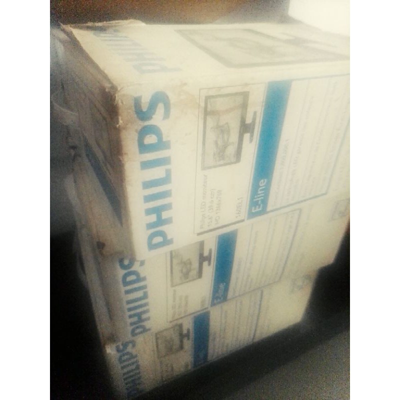 monitor LED philips 16 inch full set kabel, dus, buku
