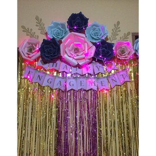 Bunga Kertas Dekorasi Photobooth Lamaran Pernikahan Bride Bunga Kertas Dekorasi Photobooth Lamaran Pernikahan Bride