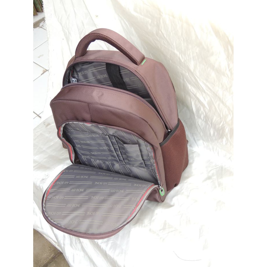 TAS RANSEL AIR BONE TAS KERJA KANTOR COWOK CEWEK TAS PUNGGUNG GROSIR - Hitam