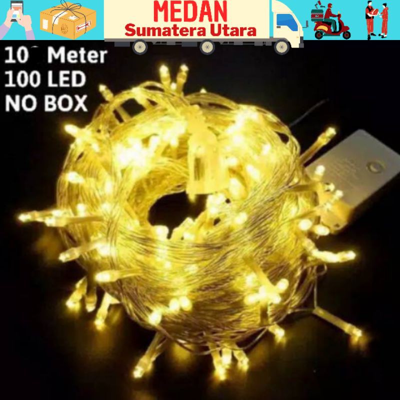 MSECom LAMPU TUMBLR WhiteWarm 100 Led Natal MEDAN