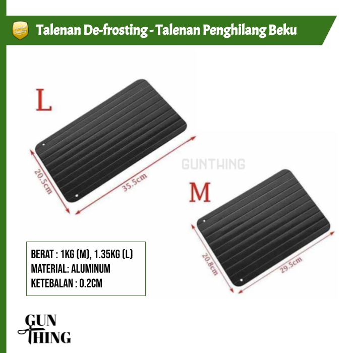 Talenan Defrosting - Talenan Penghilang - Pencair Beku Daging Ikan Buah