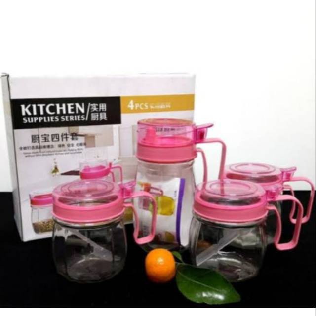 (COD) TOPLES KACA KITCHEN SUPPLIES SERIES 4 PCS