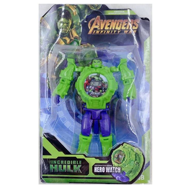 Jam Tangan Anak Robot Hulk Avengers Robot Mini Digital Mainan