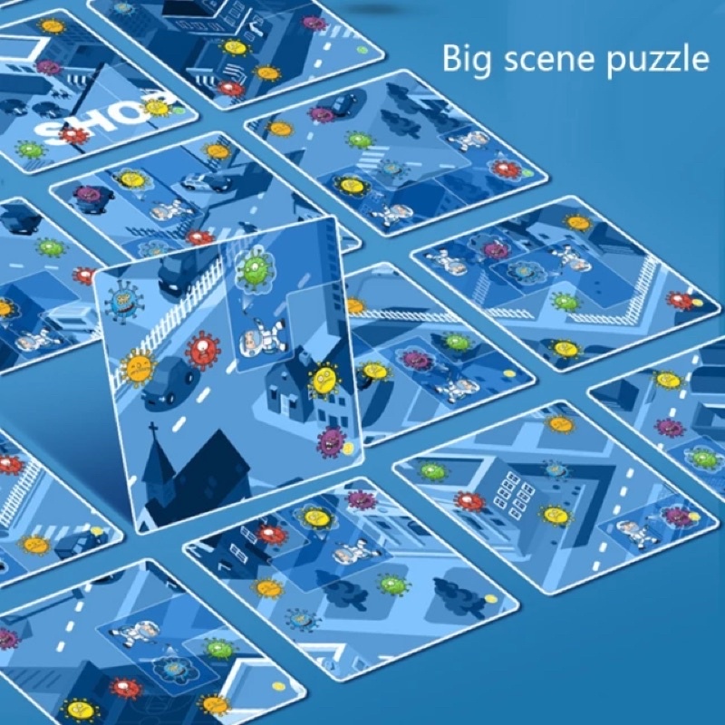 Eliminate the virus logic games mainan edukasi puzzle