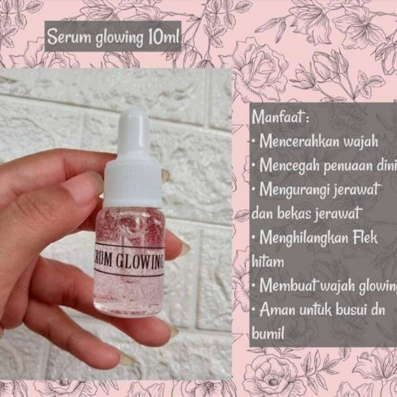 Serum glowing viral 10 ml/ serum pemutih wajah