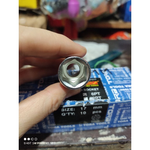 mata sock 1/2 TORA 17mm 6pt / biji sock tora 17mm