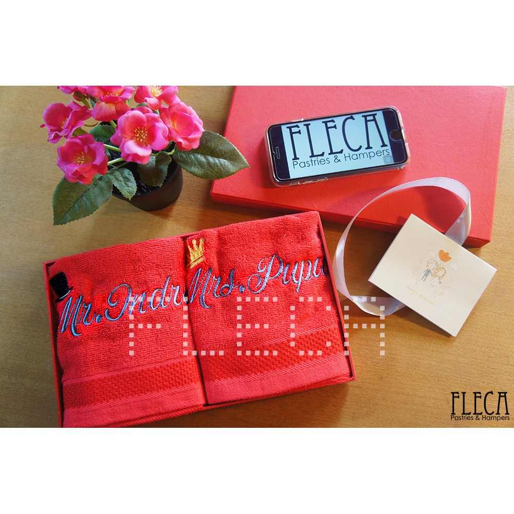 GIFTBOX HANDUK COUPLE KADO HADIAH WEDDING PERNIKAHAN MURAH 