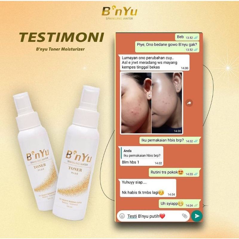 BNYU SPARKLING PUTIH TONER MOISTURIZER