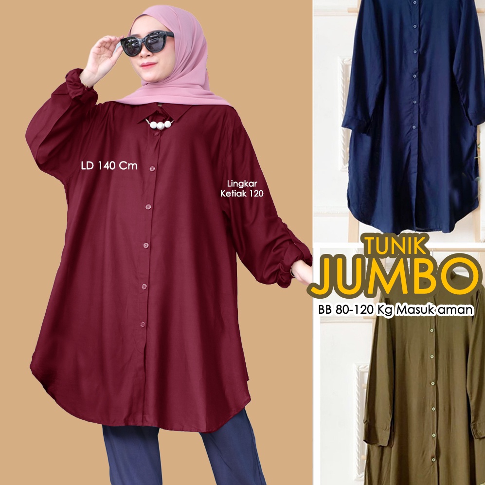 FISA Tunik Rayon JUMBO Dorpi Tunic BIG SIZE 4L 5L