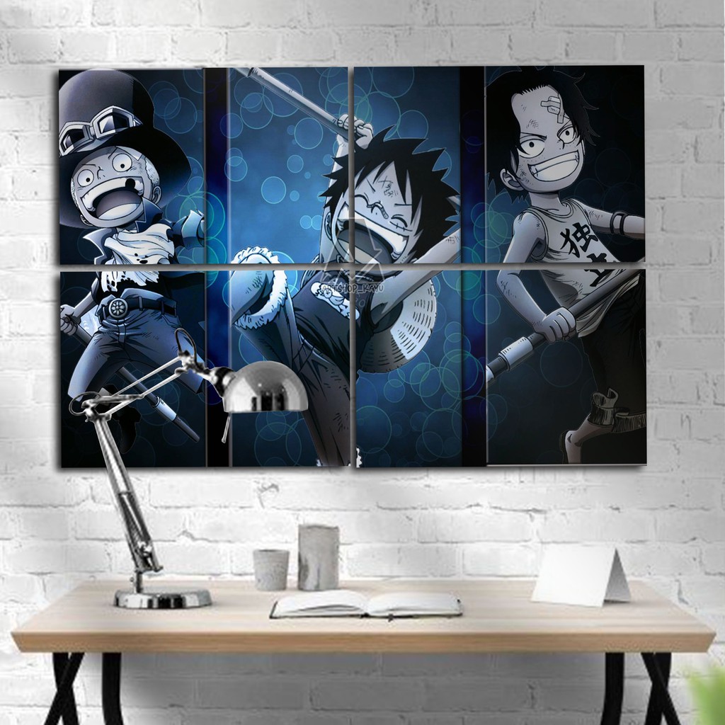 POSTER KAYU Hiasan dinding ONE PIECE Hiasan Kamar Pajangan Rumah/ dekorasi dinding / Walldecor