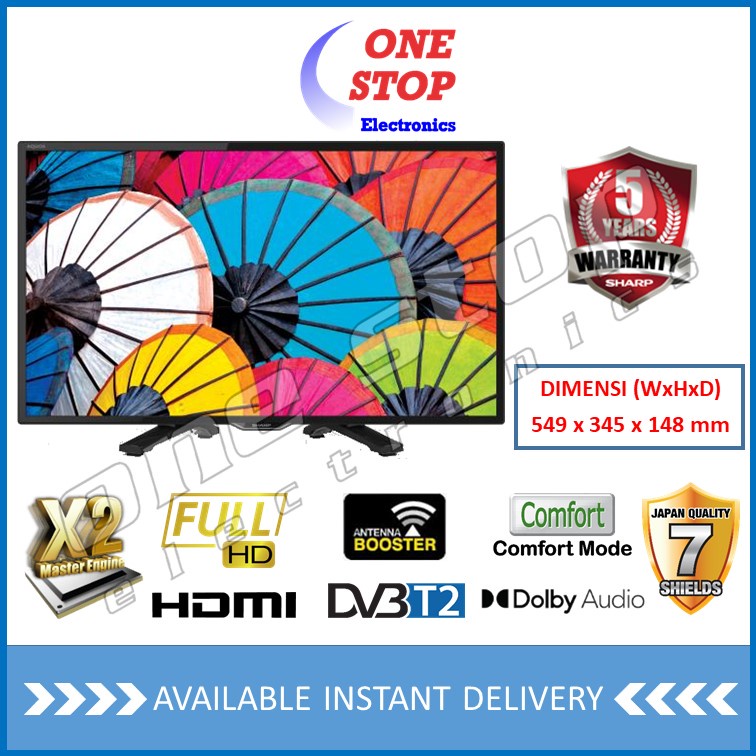 SHARP 2T-C24DD1I / 2T-C24DD1i HD Ready AQUOS LED TV 24 Inch