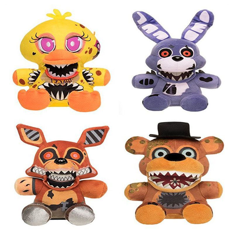 18cm Boneka Five Nights At Freddy's Chocolate Bonnie Plush NWT Funko Easter FNAF 8&quot; Kid Gift Mainan