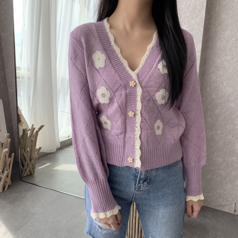 Quilla Cherry Cardigan Sweater Korean Style Outer Import Korea-5
