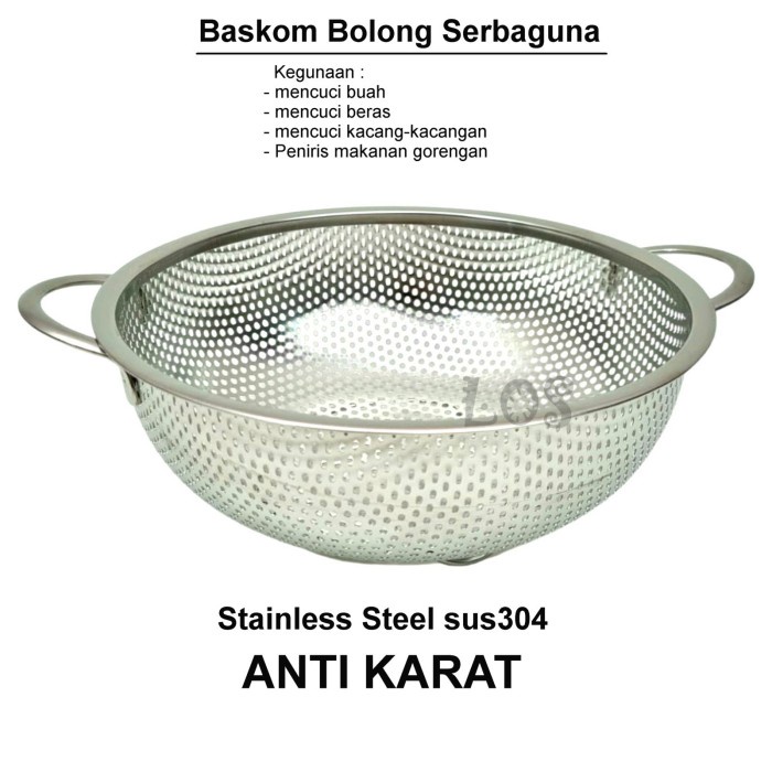 

Baskom BOLONG Serbaguna - Cuci Beras - Tempat Buah - 16.5cm