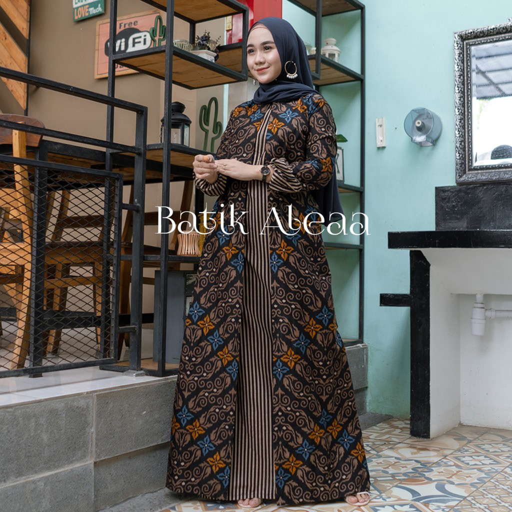 GAMIS SONGKET BIRU