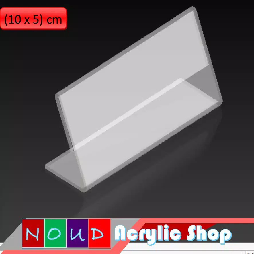 

Papan nama meja akrilik acrylic name desk ukuran 16 x 6