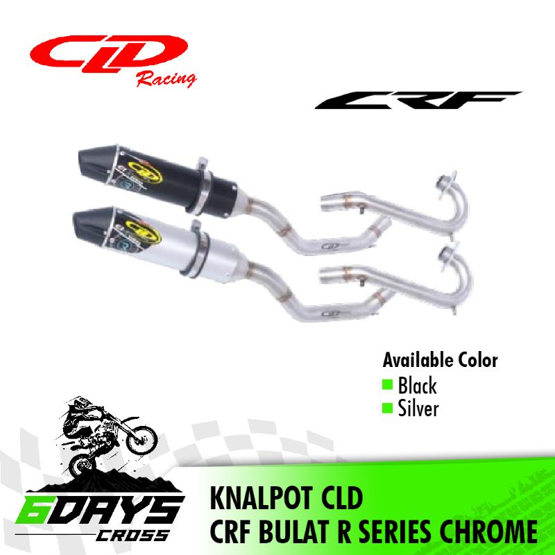 KNALPOT CRF 150 CLD R SERIES CHROME BULAT