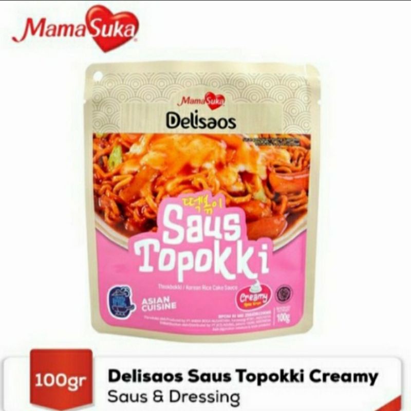 

Mamasuka Delisaos Saus Topoki creamy 100gram*