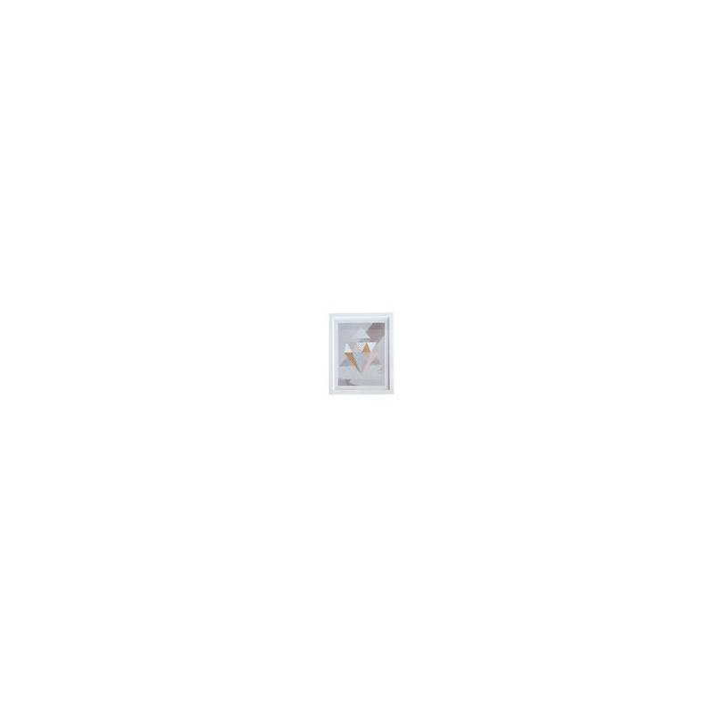 

JYSK Hiasan Dinding Murah Wall Decoration Abstract 28X36CM White Frame