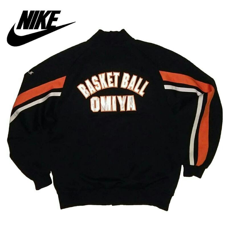 Jaket Varsity Vintage Nike Basketball Omiya Second Bekas Preloved