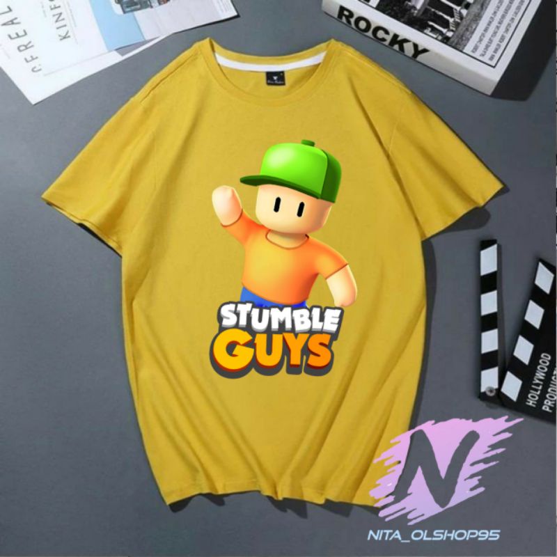 kaos stumble guys baju kaos anak stumble guys terlaris