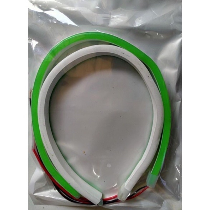 LAMPU ALIS DRL LAMPU FLEXIBEL LAMPU LED ALIS 30CM SEMUA MOTOR-Hijau