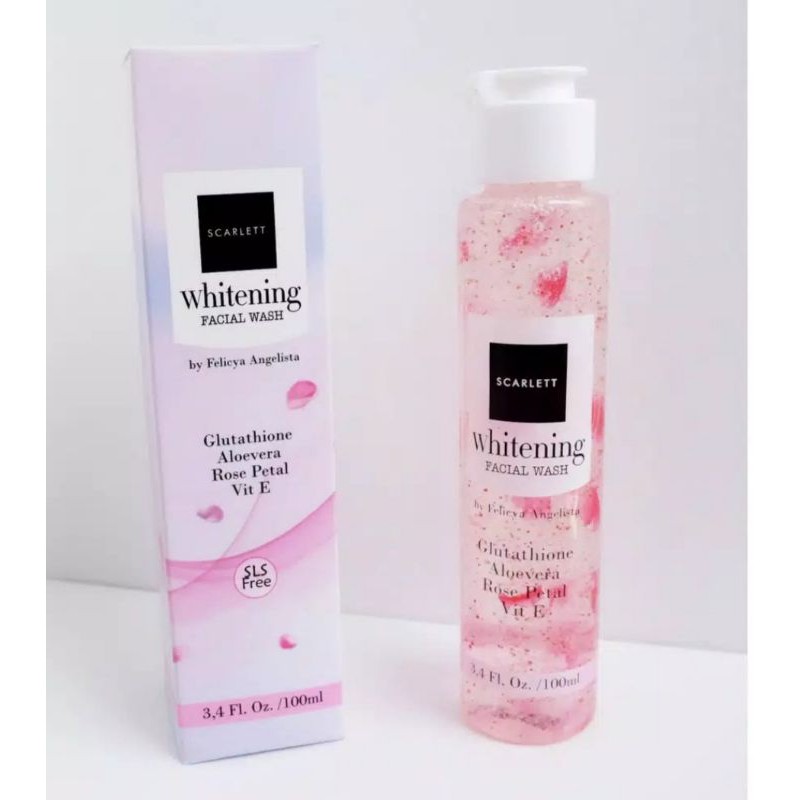 SCARLETT WHITENING  FACIAL WASH SABUN CUCI MUKA SCARLETT