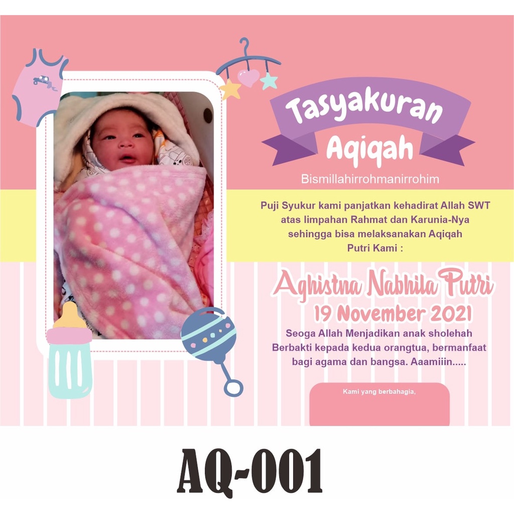 KARTU / STIKER AQIQAH