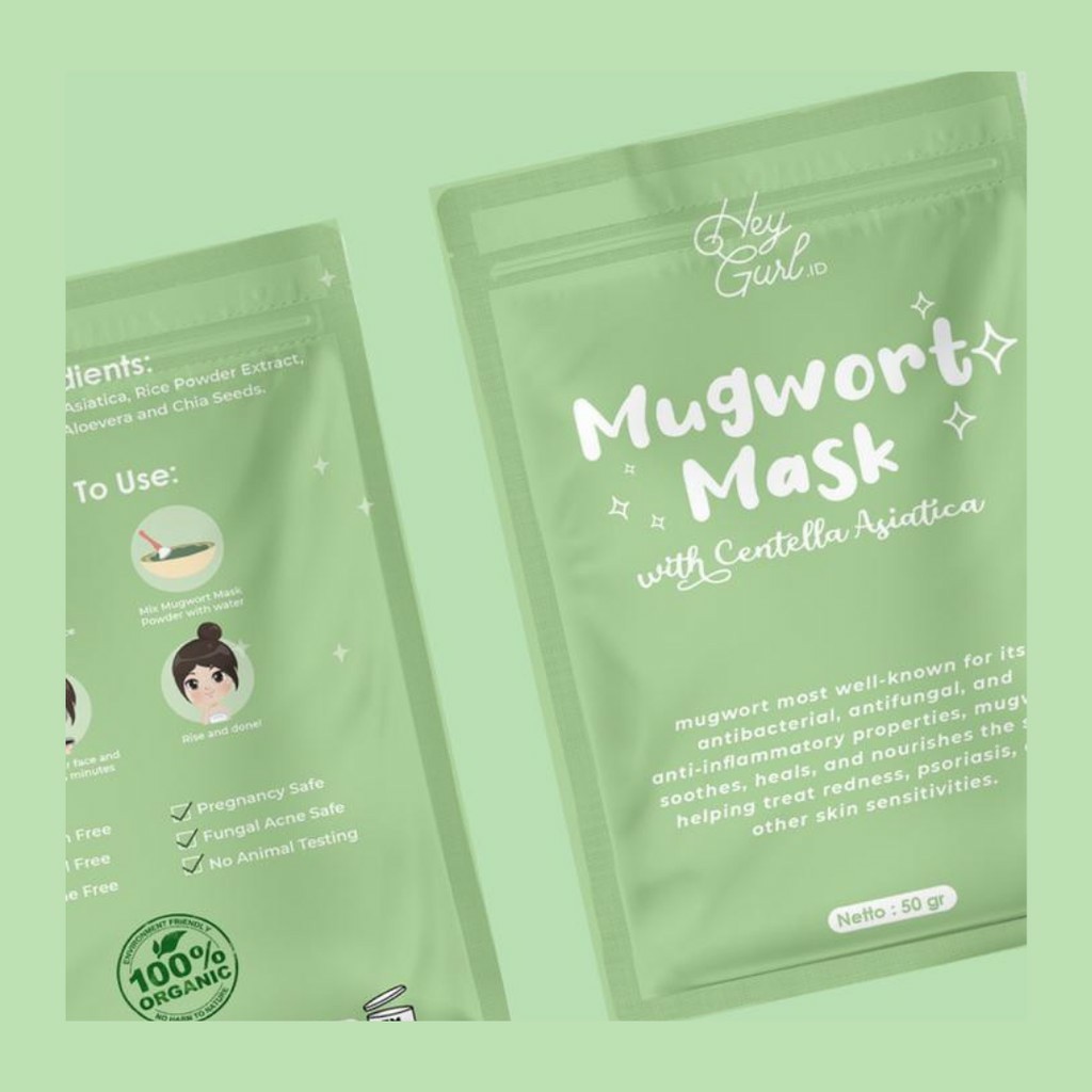 Masker Mugwort by heygurl | Mugwort HeyGurl