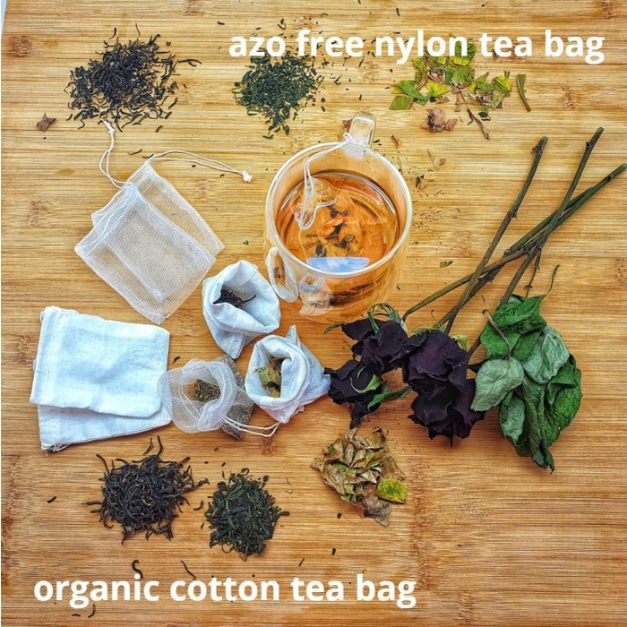 Reusable Tea Bag / Kain Kantong Teh celup (Perpiece) - Reusable Cotton