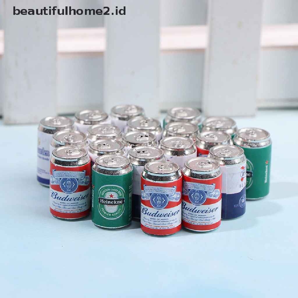 (Beautifulhome2.Id) 4pcs / Set Miniatur Kaleng Soda / Bir Untuk Dekorasi Rumah Boneka