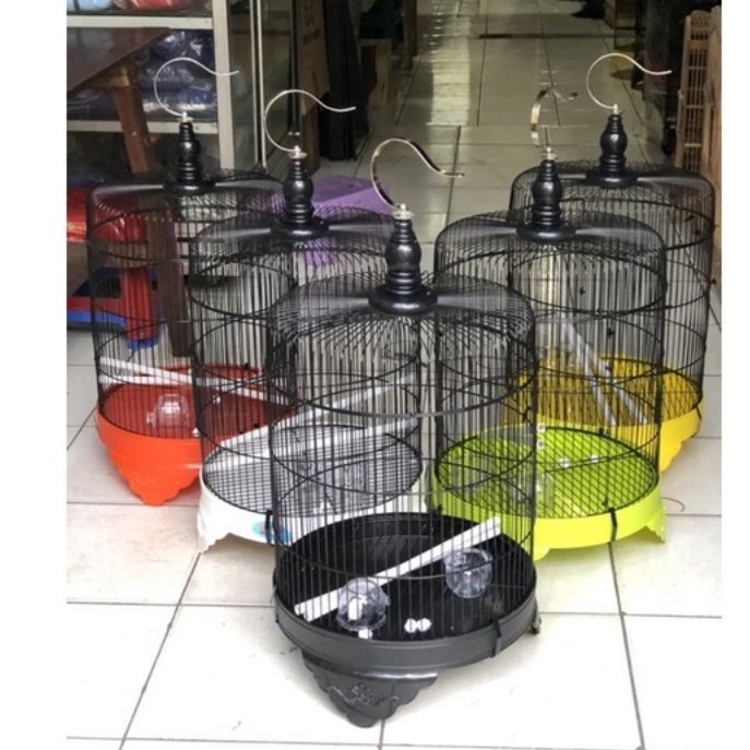 SANGKAR BESI DIAMETER 33CM MODEL CUNGKOK MEWAH