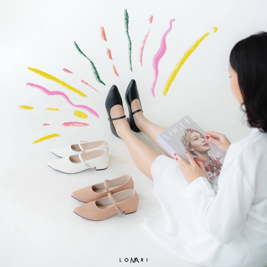 NA-BI SERIES LOMARI - Sepatu Heels Wanita