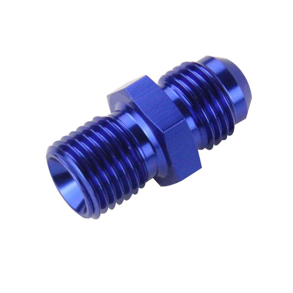 Lanfy Adaptor Lurus Aluminium Fast Flow AN6 AN8 AN4 1per8 NPT fitting Selang Otomatis Biru