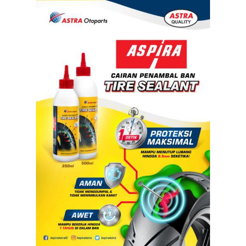 Cairan tubeless aspira 500ml for 1 ban bebek/sport