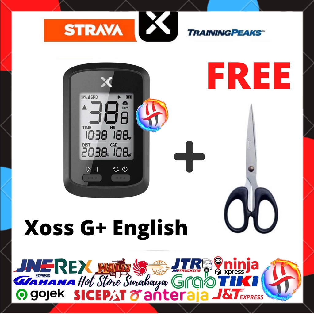 speedometer cyclometer sepeda xoss G + plus Original