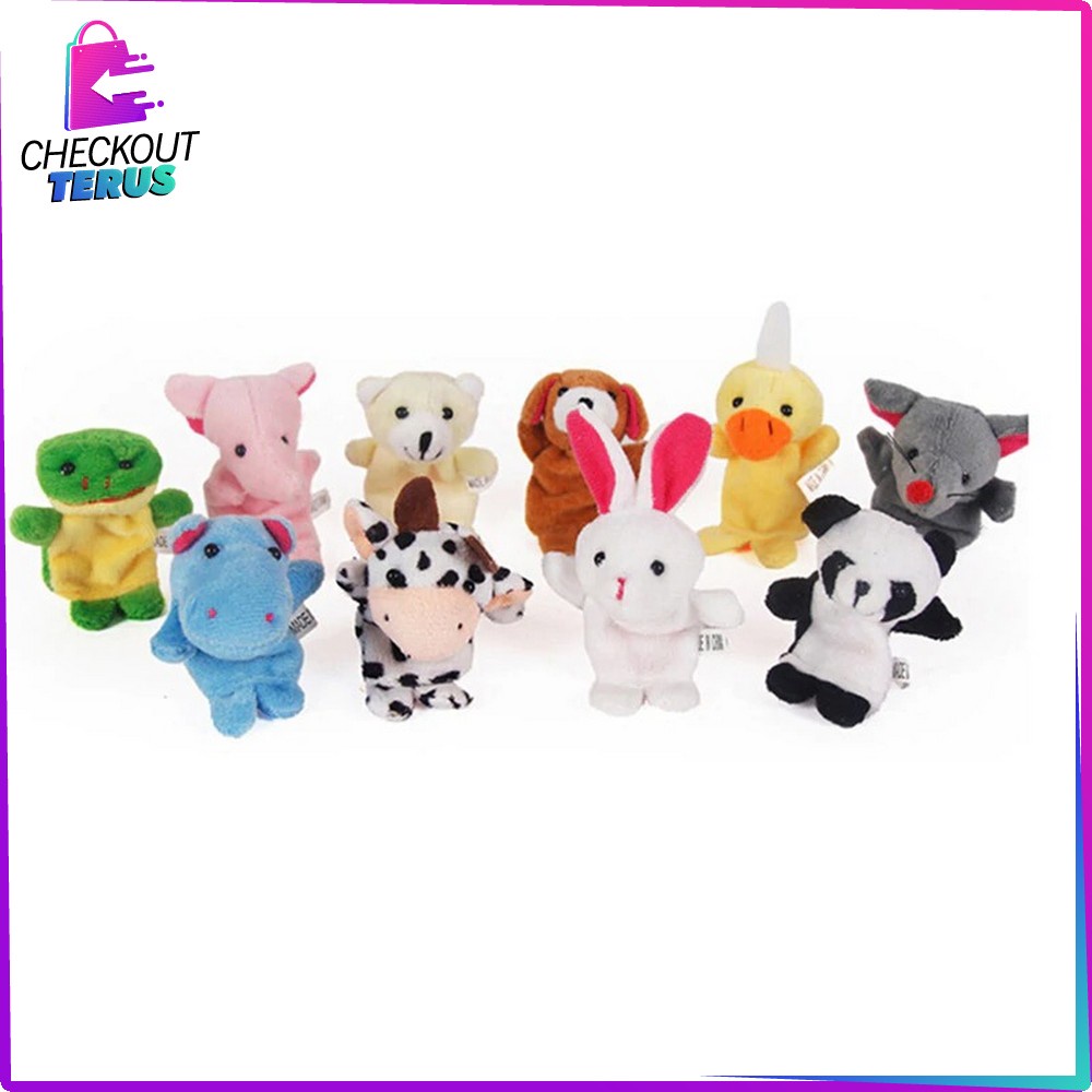 CT M8 Boneka Jari Karakter Mainan Anak Bayi Mainan Edukasi Boneka Tangan Finger Puppet Kids