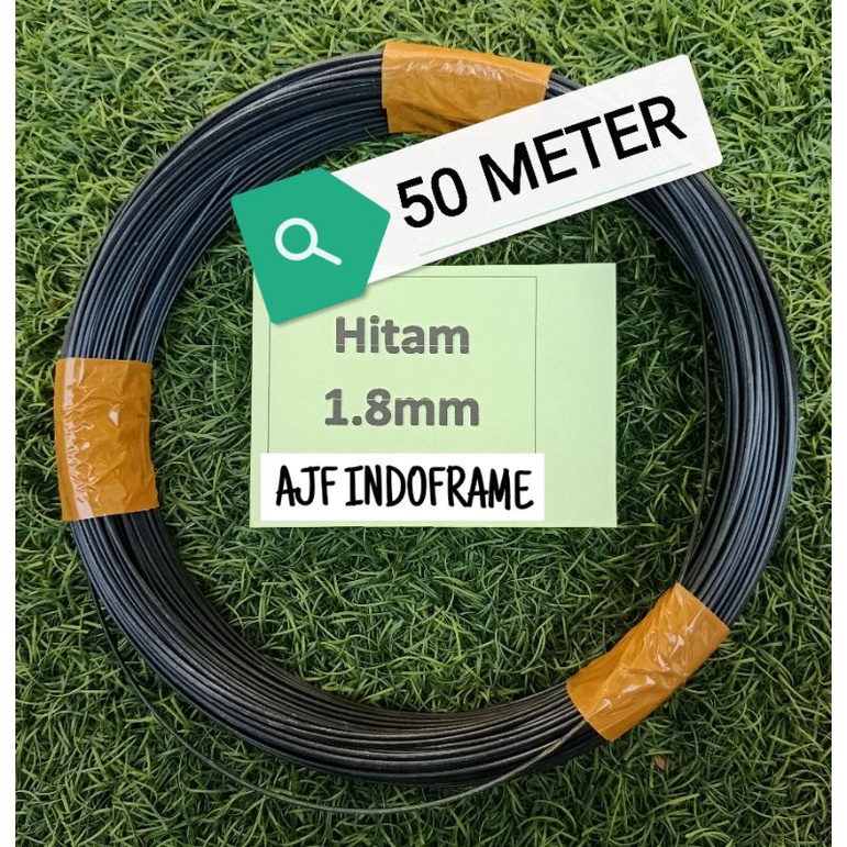 Jeruji fiber hitam 1.8mm 50meter non kulit ruji fiber kandang sangkar