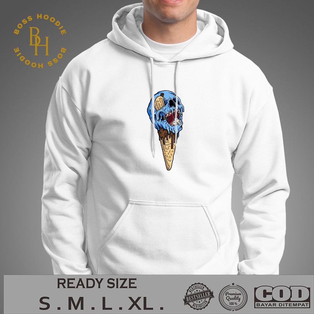 HOODIE AESTHETIC SKULL ICE CREAM / JAKET PRIA / HOODIE PRIA / JAKET KEREN