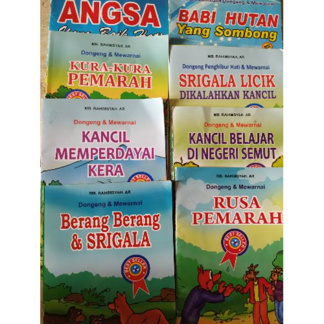 Jual BUKU CERITA BERGAMBAR / BELAJAR MEMBACA DAN MEWARNAI | Shopee