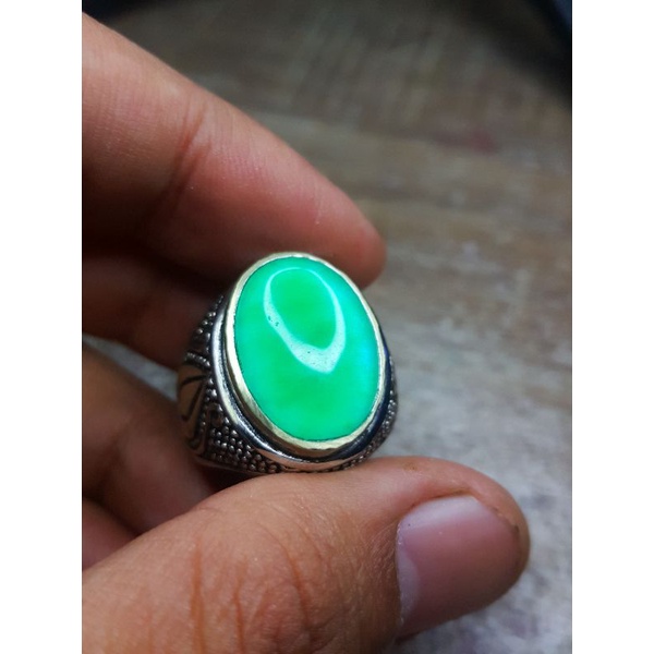 TERMURAH...,Natural Chrysoprase mantap Mirip Bacan Palmea