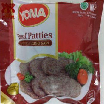 

YONA BEEF PATTIES 10 S 500 GR (DAGING UNTUK ISIAN BURGER)