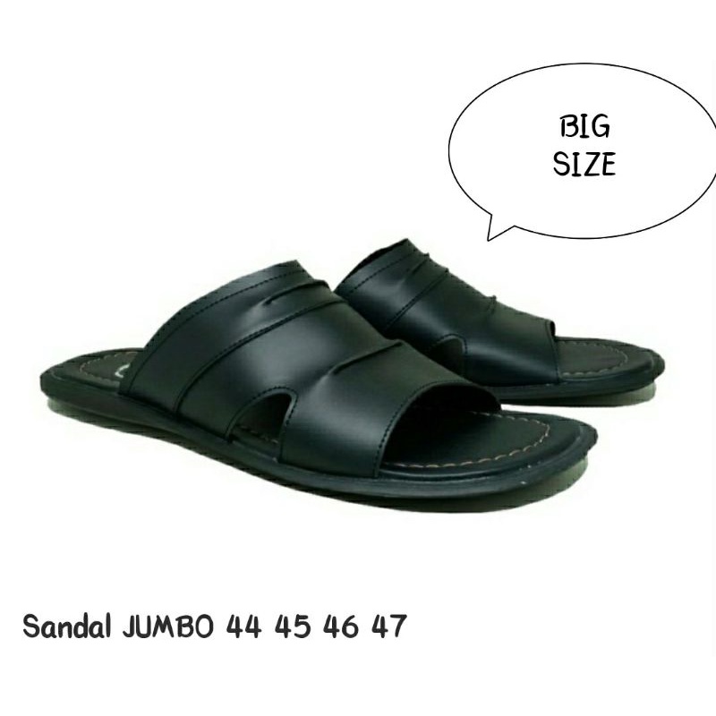 Sandal Slide Pria BIG SIZE 44-45-46-47 Sandal Selop Casual Pria Ukuran BESAR JUMBO Best Seller MZIO