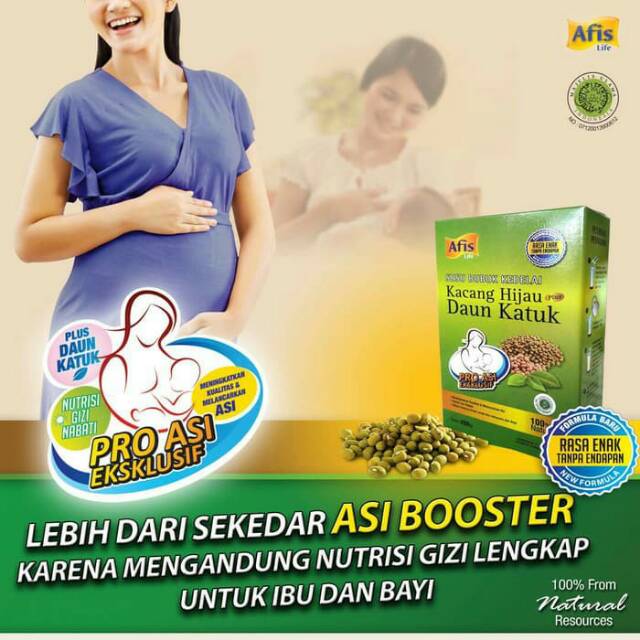 ASI Booster AFIS Susu Kacang Hijau Daun Katuk susu booster menyusui SUSU KACANG HIJAU PELANCAR ASI