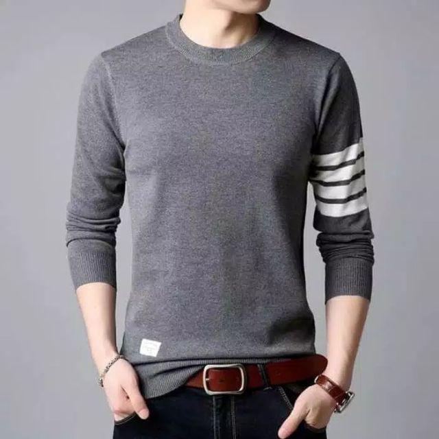 SWEATER RAJUT PRIA CAPTEN TRIBALL/Sweater Basic KOREAN