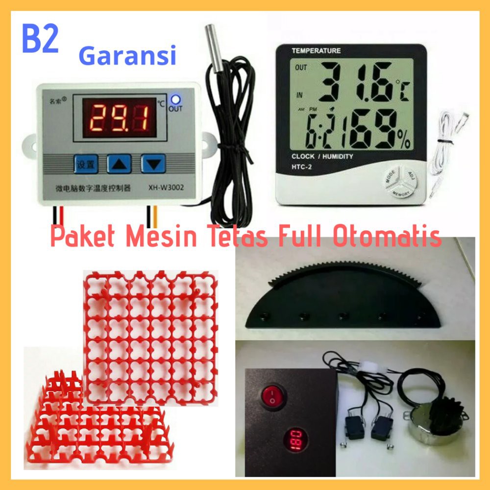 Mesin TetasTelur - Mesin Penetas Telur - Paket B2 Alat Komponen Mesin Tetas Penetas Telur Inkubator